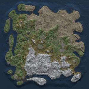 Thumbnail Rust Map: Procedural Map, Size: 4500, Seed: 138266714, 18 Monuments