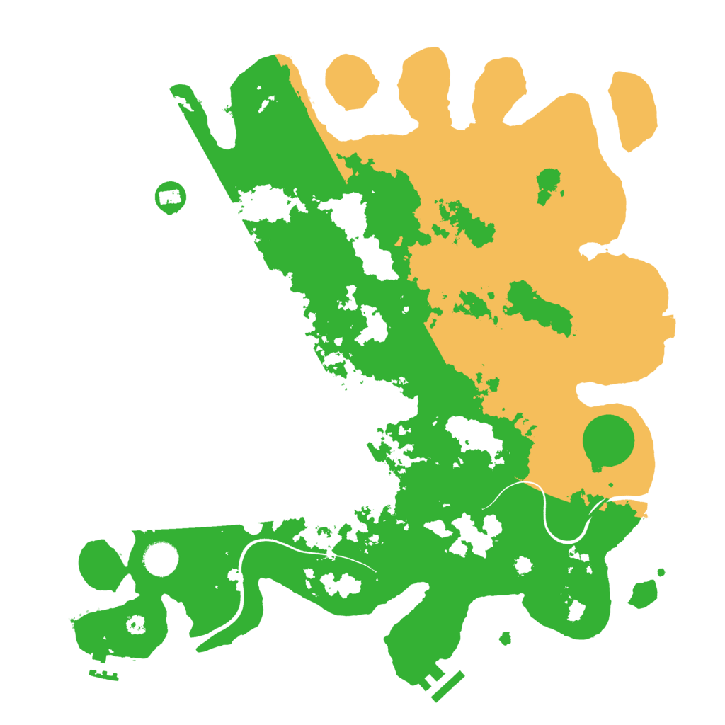 Biome Rust Map: Procedural Map, Size: 3700, Seed: 1528150888