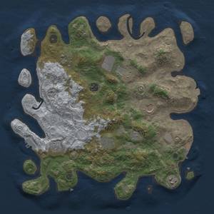Thumbnail Rust Map: Procedural Map, Size: 3700, Seed: 1528150888, 16 Monuments