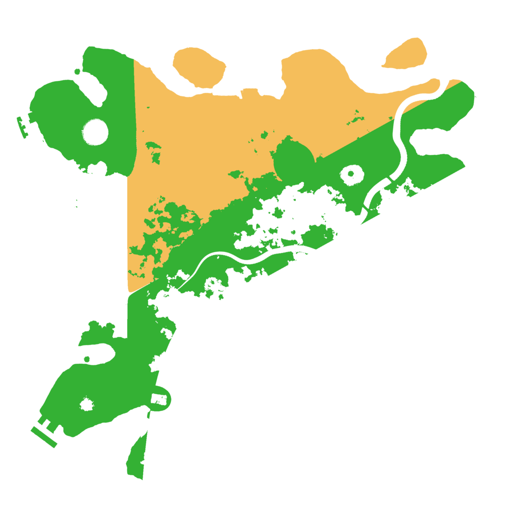 Biome Rust Map: Procedural Map, Size: 3500, Seed: 623922151