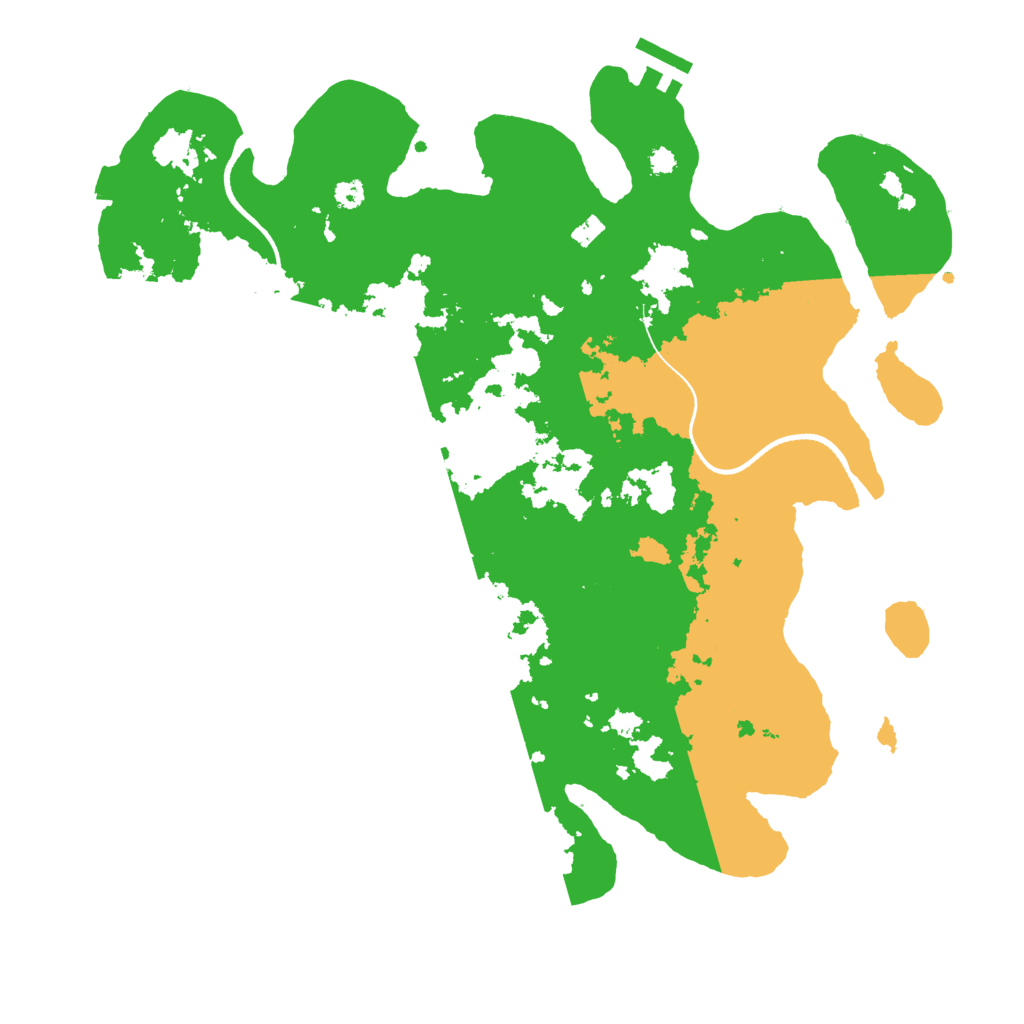 Biome Rust Map: Procedural Map, Size: 3500, Seed: 507589787