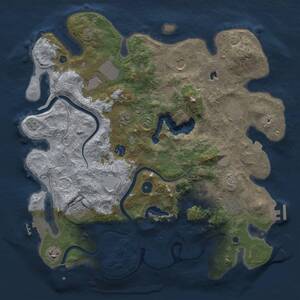 Thumbnail Rust Map: Procedural Map, Size: 4000, Seed: 17890, 16 Monuments
