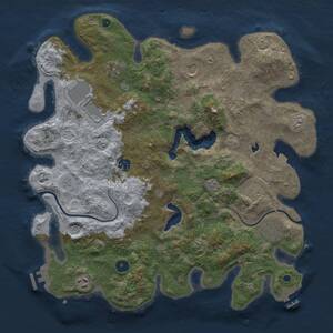 Thumbnail Rust Map: Procedural Map, Size: 4000, Seed: 17890, 14 Monuments