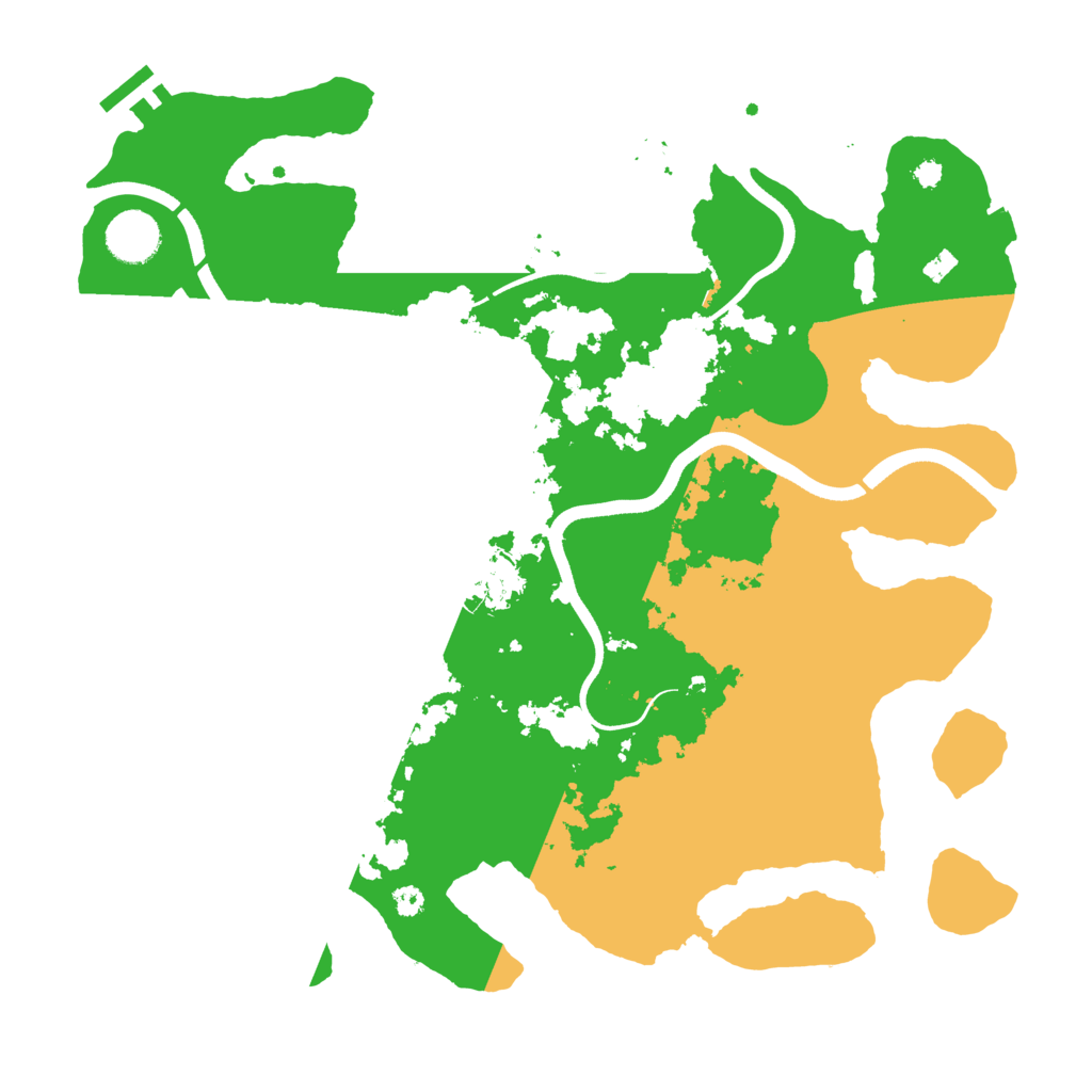 Biome Rust Map: Procedural Map, Size: 3600, Seed: 256786