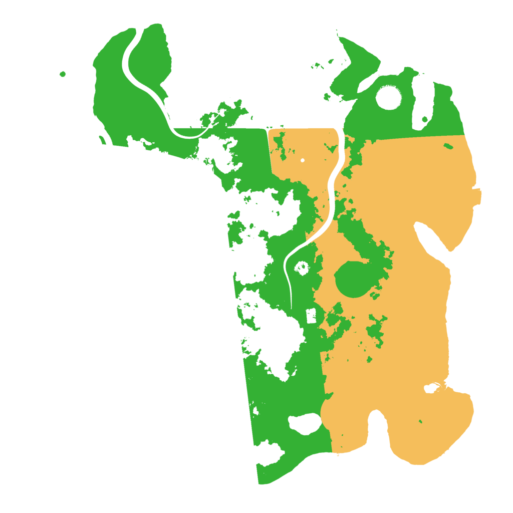 Biome Rust Map: Procedural Map, Size: 3700, Seed: 24389798