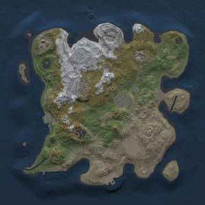 Thumbnail Rust Map: Procedural Map, Size: 3000, Seed: 512191993, 14 Monuments