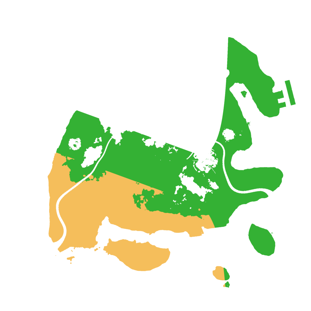 Biome Rust Map: Procedural Map, Size: 2500, Seed: 440132000