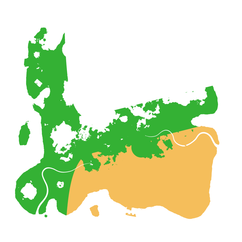 Biome Rust Map: Procedural Map, Size: 3500, Seed: 1924172493