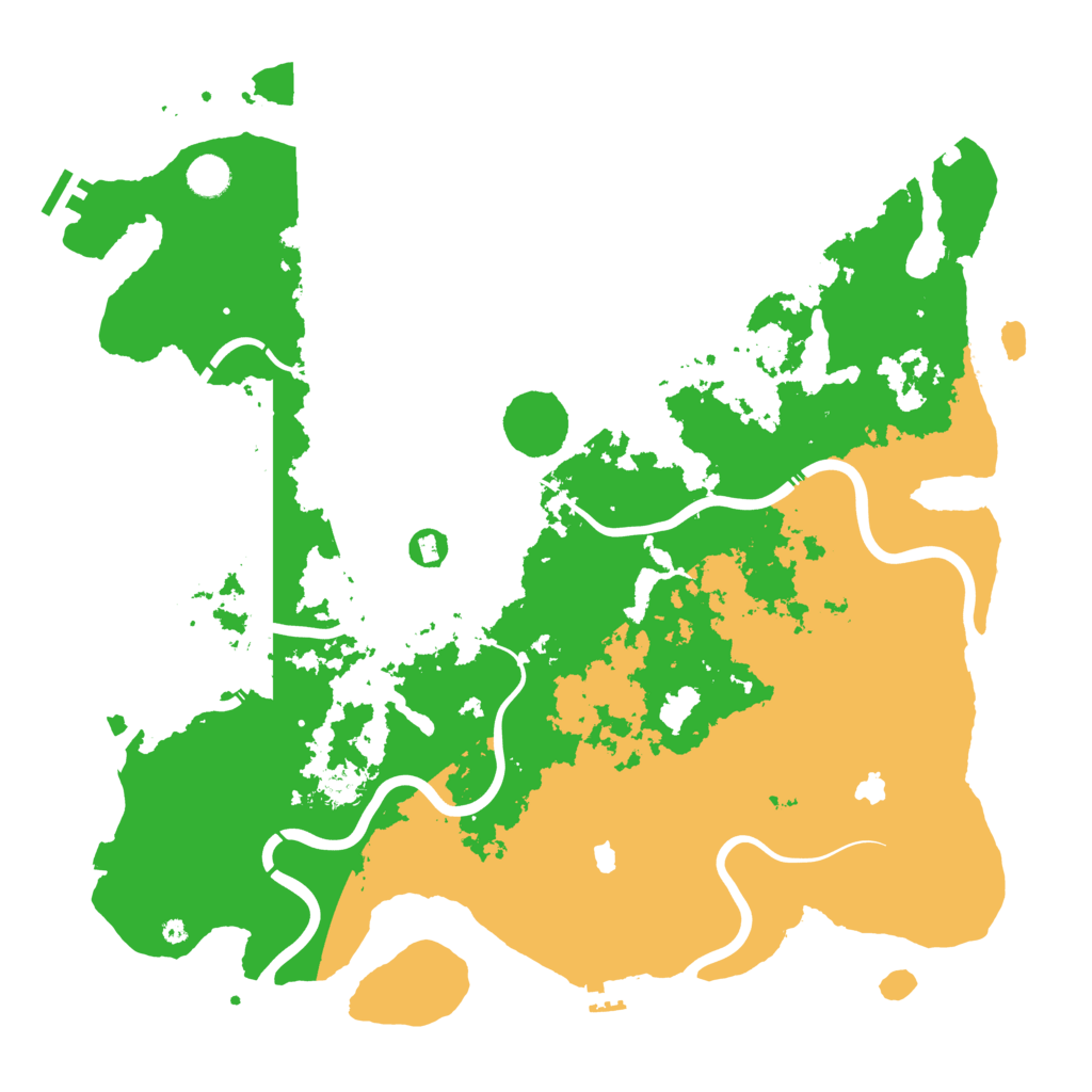 Biome Rust Map: Procedural Map, Size: 4500, Seed: 13851844