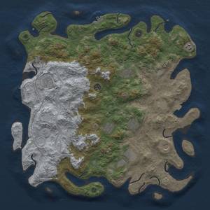 Thumbnail Rust Map: Procedural Map, Size: 4500, Seed: 241812601, 19 Monuments