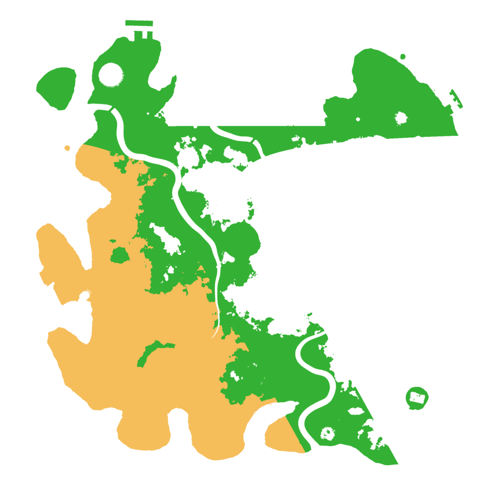 Biome Rust Map: Procedural Map, Size: 3700, Seed: 364802554