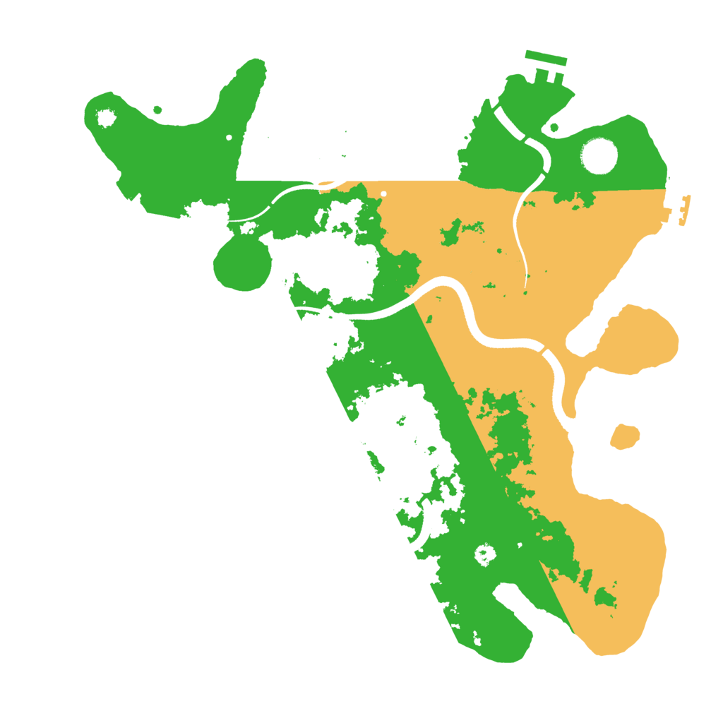 Biome Rust Map: Procedural Map, Size: 3500, Seed: 1987160300