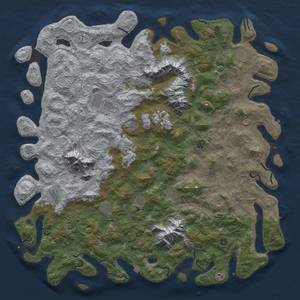 Thumbnail Rust Map: Procedural Map, Size: 6000, Seed: 2006041194, 19 Monuments