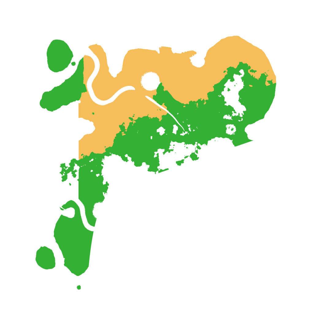 Biome Rust Map: Procedural Map, Size: 3000, Seed: 615934
