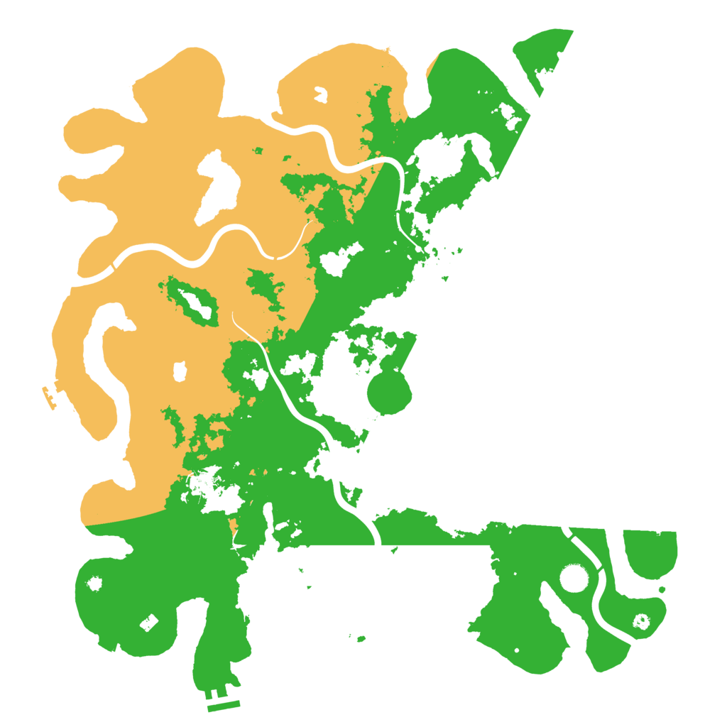 Biome Rust Map: Procedural Map, Size: 4500, Seed: 1997361960
