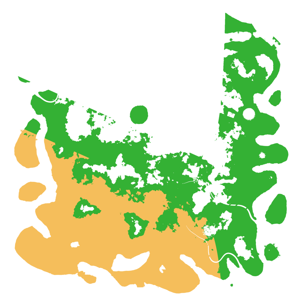 Biome Rust Map: Procedural Map, Size: 4500, Seed: 2023080303