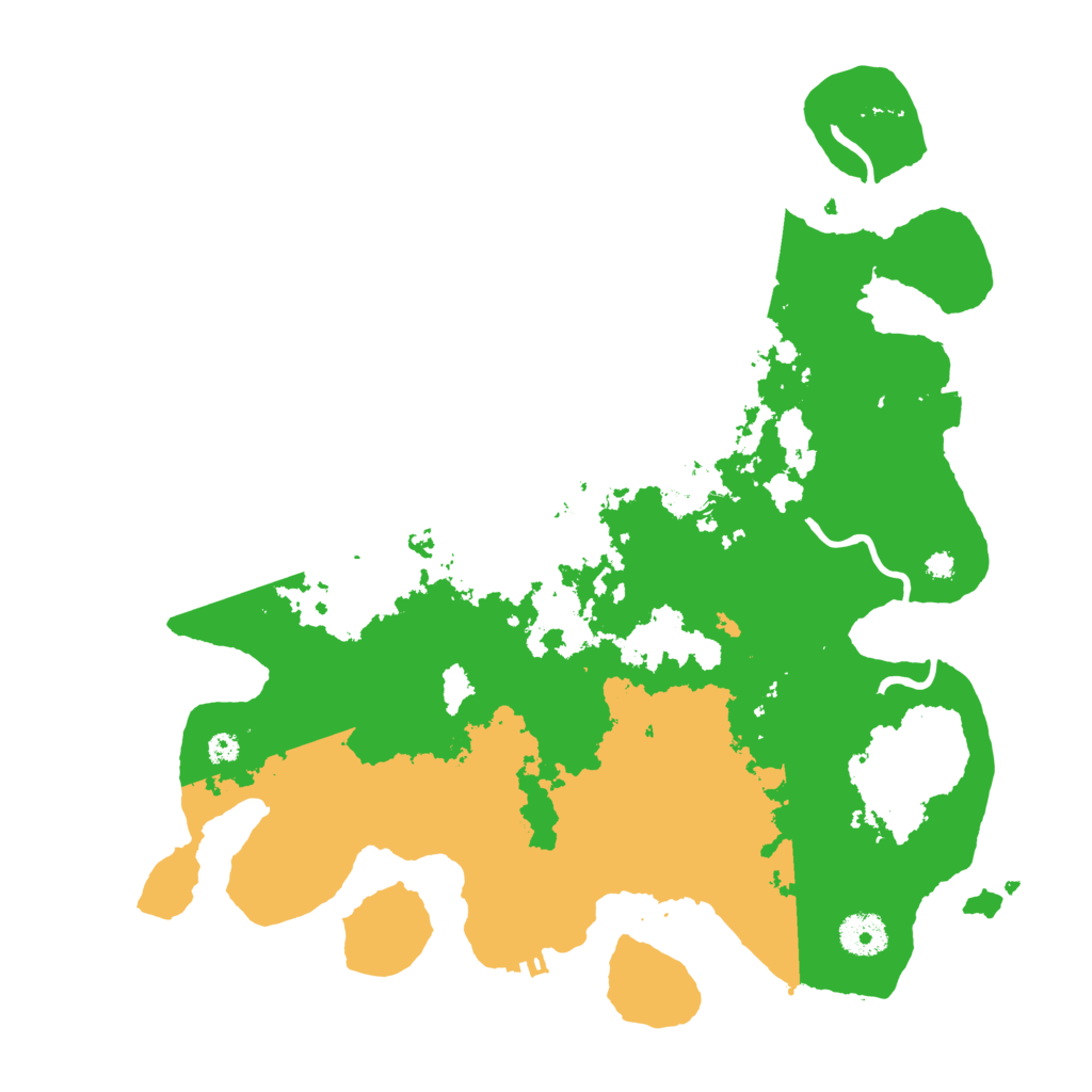 Biome Rust Map: Procedural Map, Size: 3600, Seed: 97382951