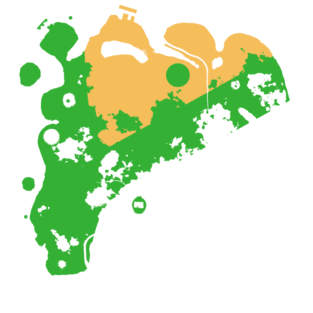Biome Rust Map: Procedural Map, Size: 3500, Seed: 599558832