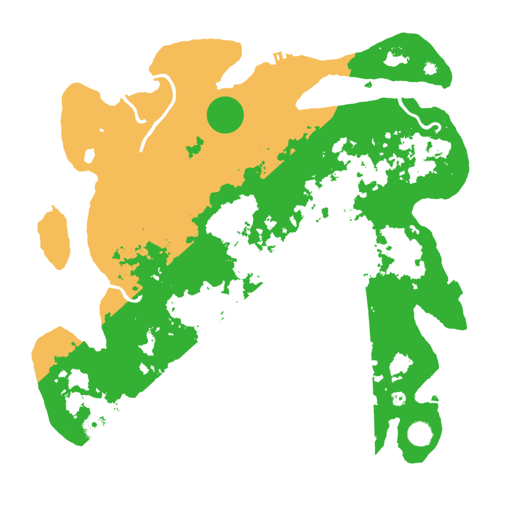 Biome Rust Map: Procedural Map, Size: 3650, Seed: 25165388