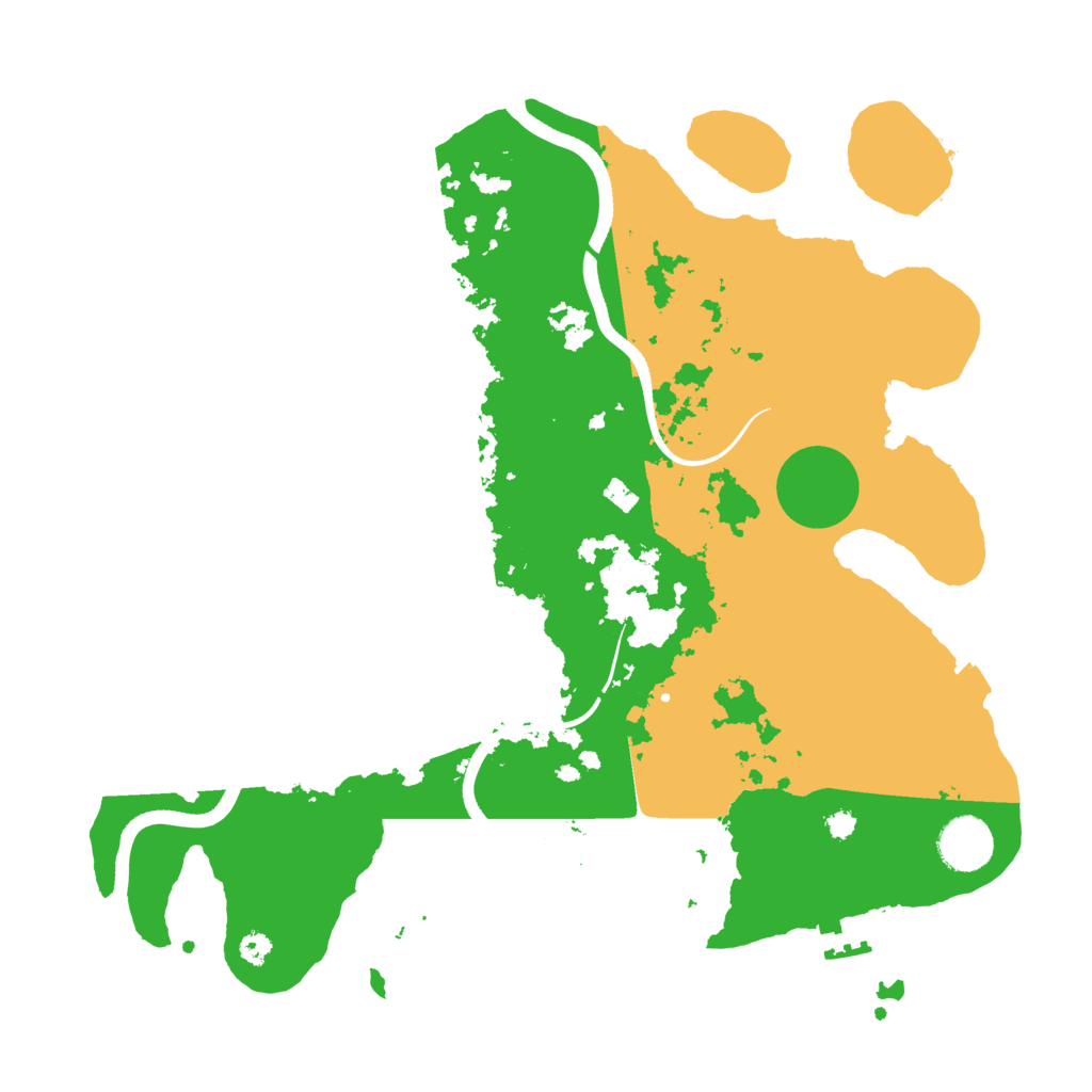 Biome Rust Map: Procedural Map, Size: 3500, Seed: 90221260