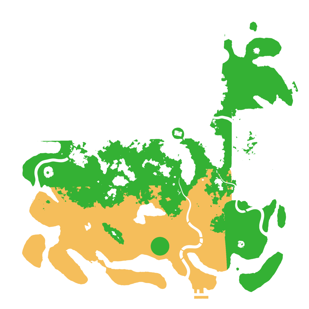 Biome Rust Map: Procedural Map, Size: 4400, Seed: 8887705