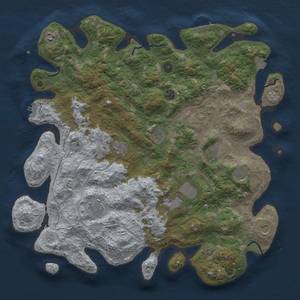 Thumbnail Rust Map: Procedural Map, Size: 4500, Seed: 1988474, 18 Monuments