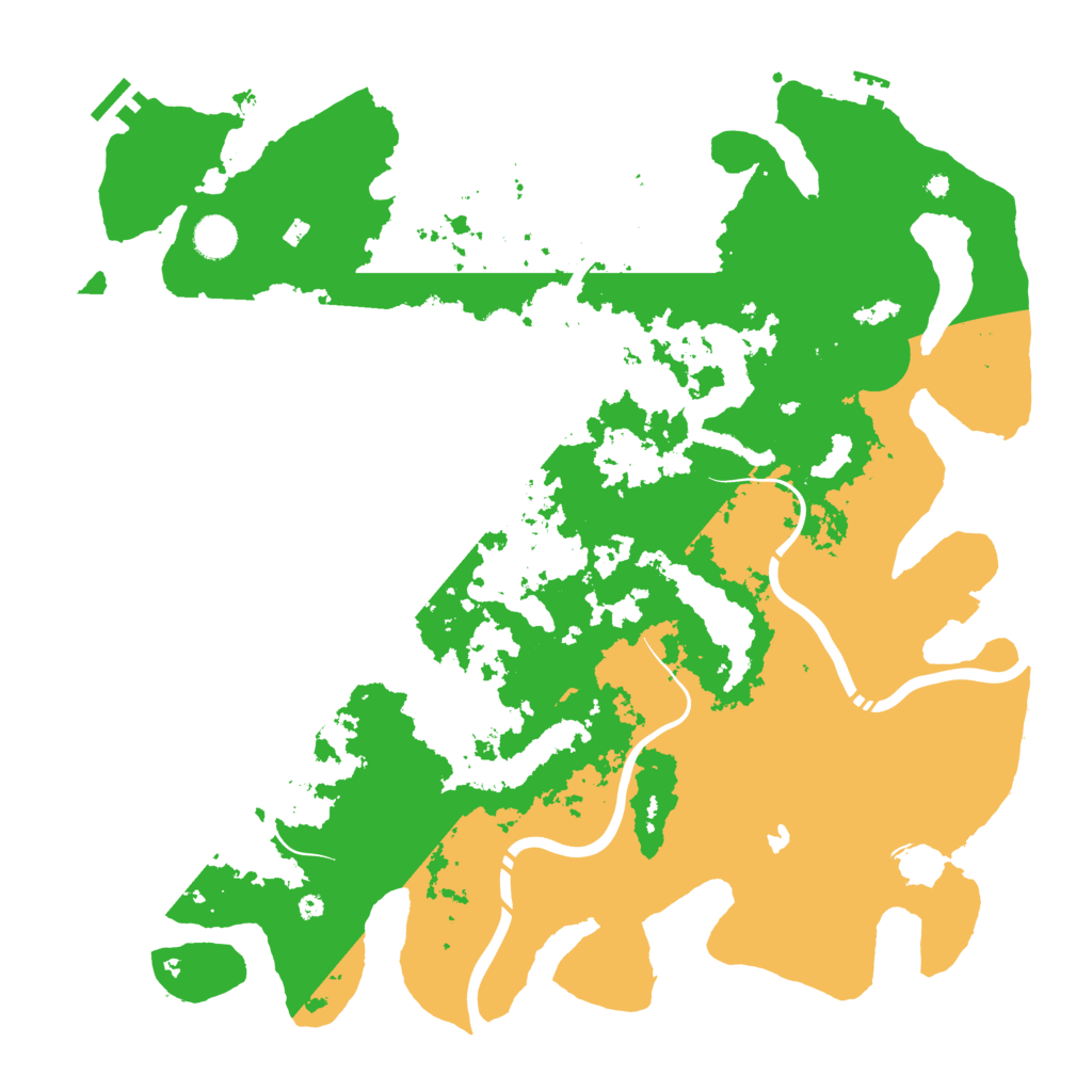 Biome Rust Map: Procedural Map, Size: 4400, Seed: 33999335