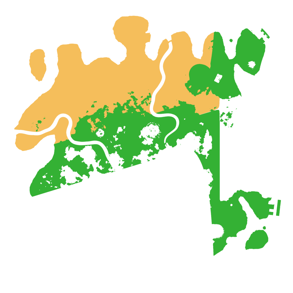 Biome Rust Map: Procedural Map, Size: 3700, Seed: 1005979959