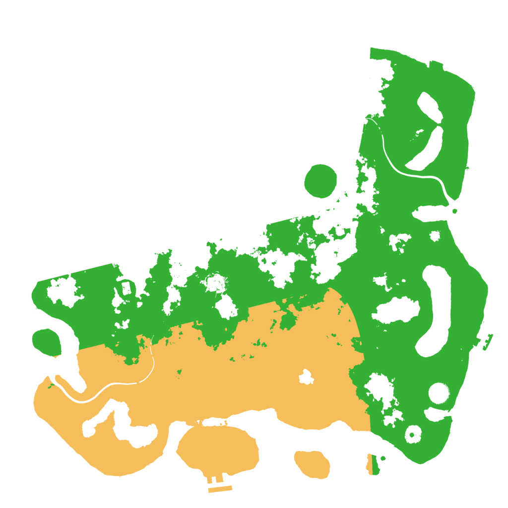 Biome Rust Map: Procedural Map, Size: 4300, Seed: 28841724