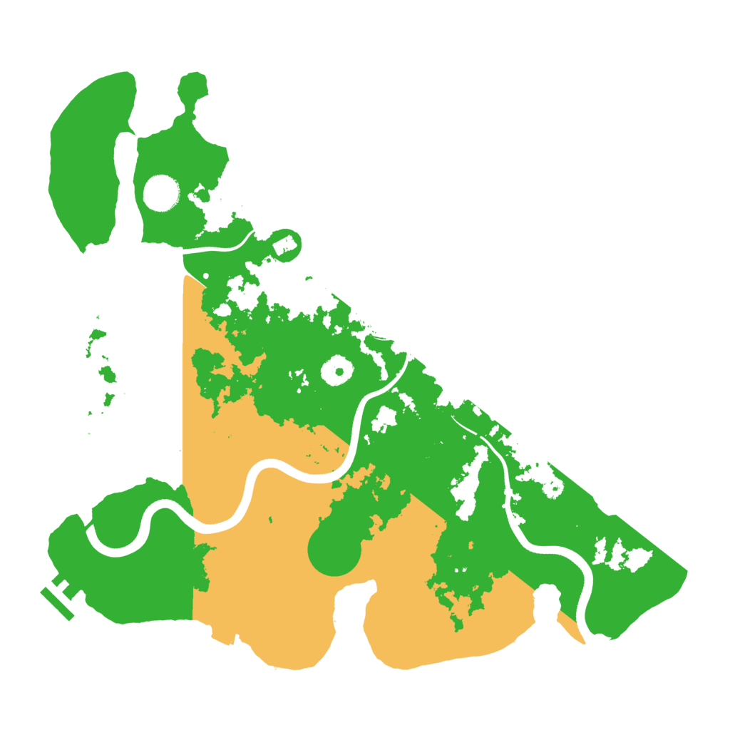 Biome Rust Map: Procedural Map, Size: 3600, Seed: 9300995