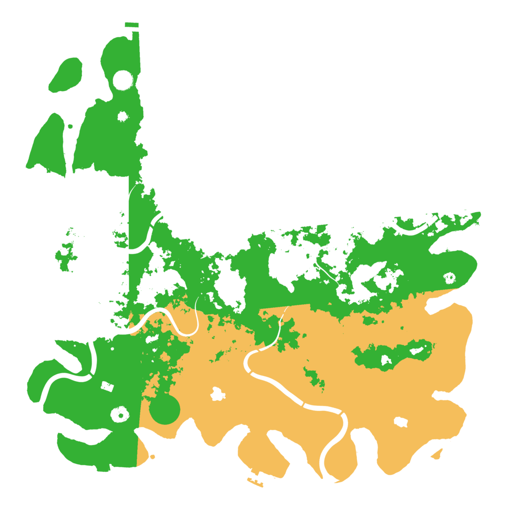 Biome Rust Map: Procedural Map, Size: 4500, Seed: 60670