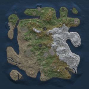 Thumbnail Rust Map: Procedural Map, Size: 3500, Seed: 1266667883, 18 Monuments