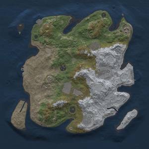 Thumbnail Rust Map: Procedural Map, Size: 3500, Seed: 471560331, 15 Monuments
