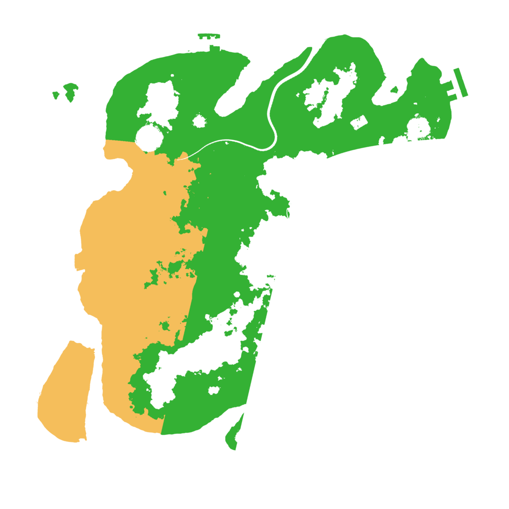 Biome Rust Map: Procedural Map, Size: 3500, Seed: 471560331