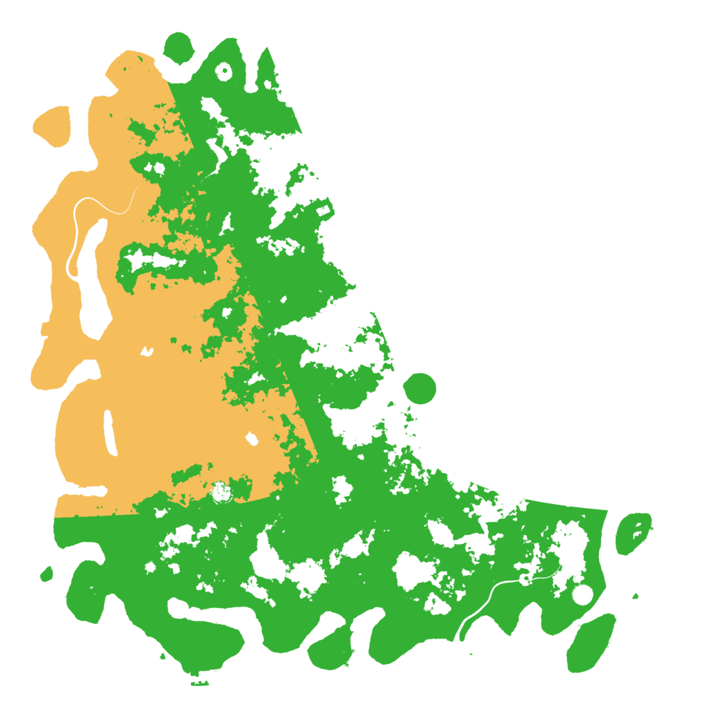 Biome Rust Map: Procedural Map, Size: 6000, Seed: 1184764397