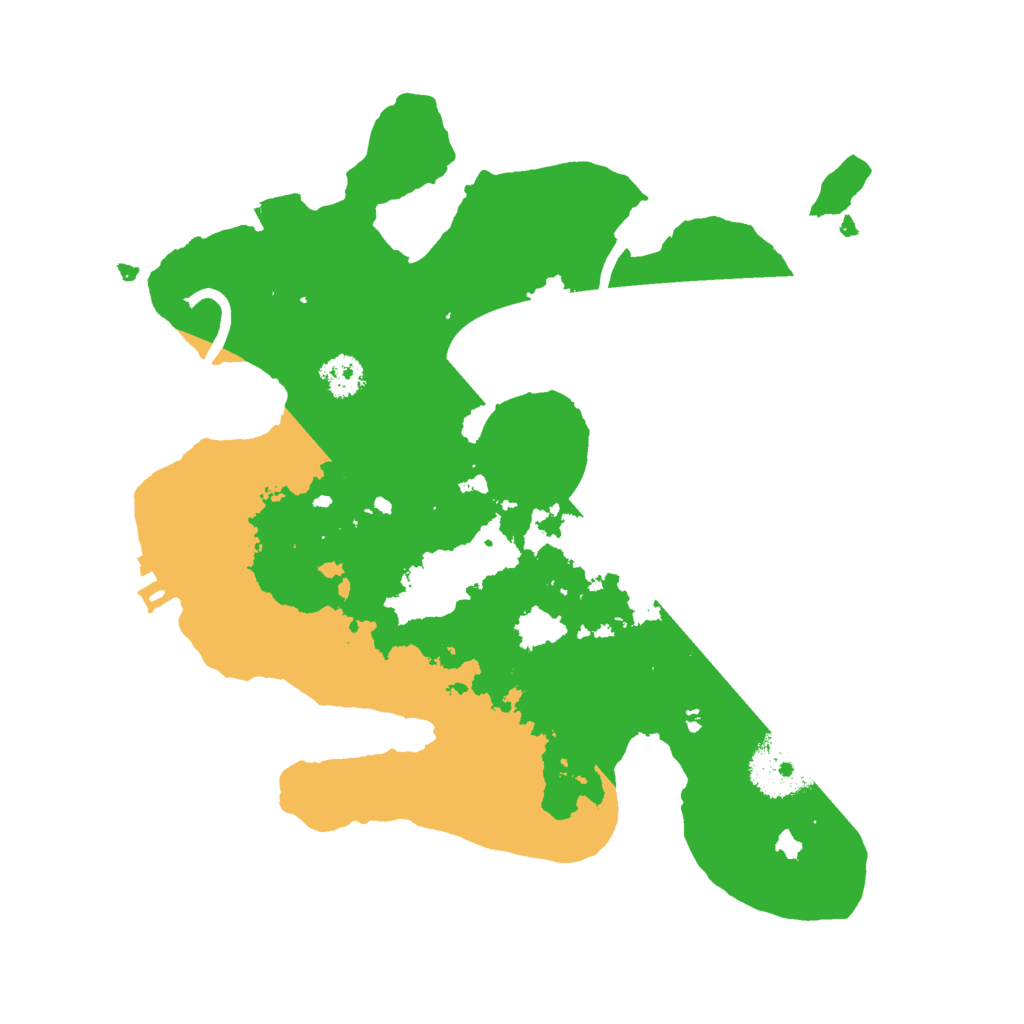 Biome Rust Map: Procedural Map, Size: 2500, Seed: 54484094
