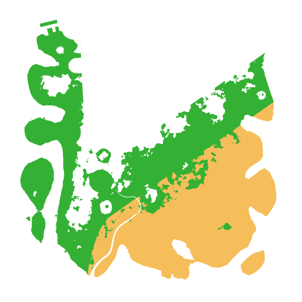 Biome Rust Map: Procedural Map, Size: 3500, Seed: 95026125