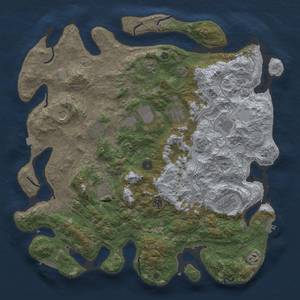 Thumbnail Rust Map: Procedural Map, Size: 4500, Seed: 952484298, 19 Monuments