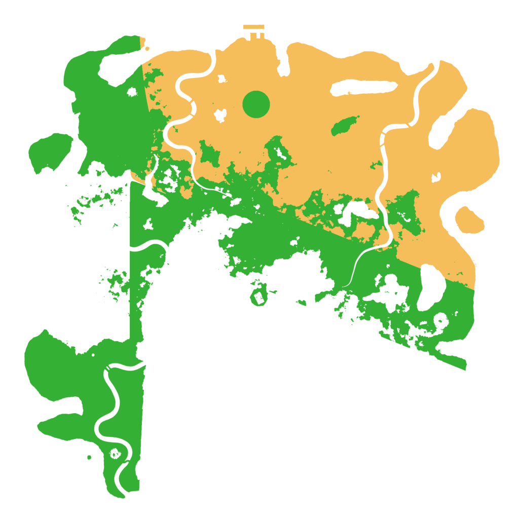 Biome Rust Map: Procedural Map, Size: 5000, Seed: 670199735