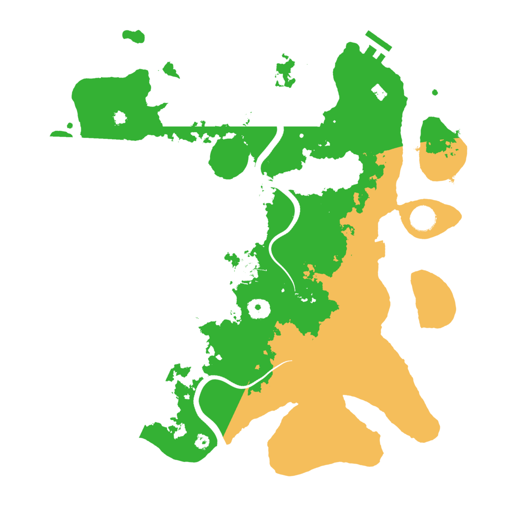 Biome Rust Map: Procedural Map, Size: 3500, Seed: 1328205394