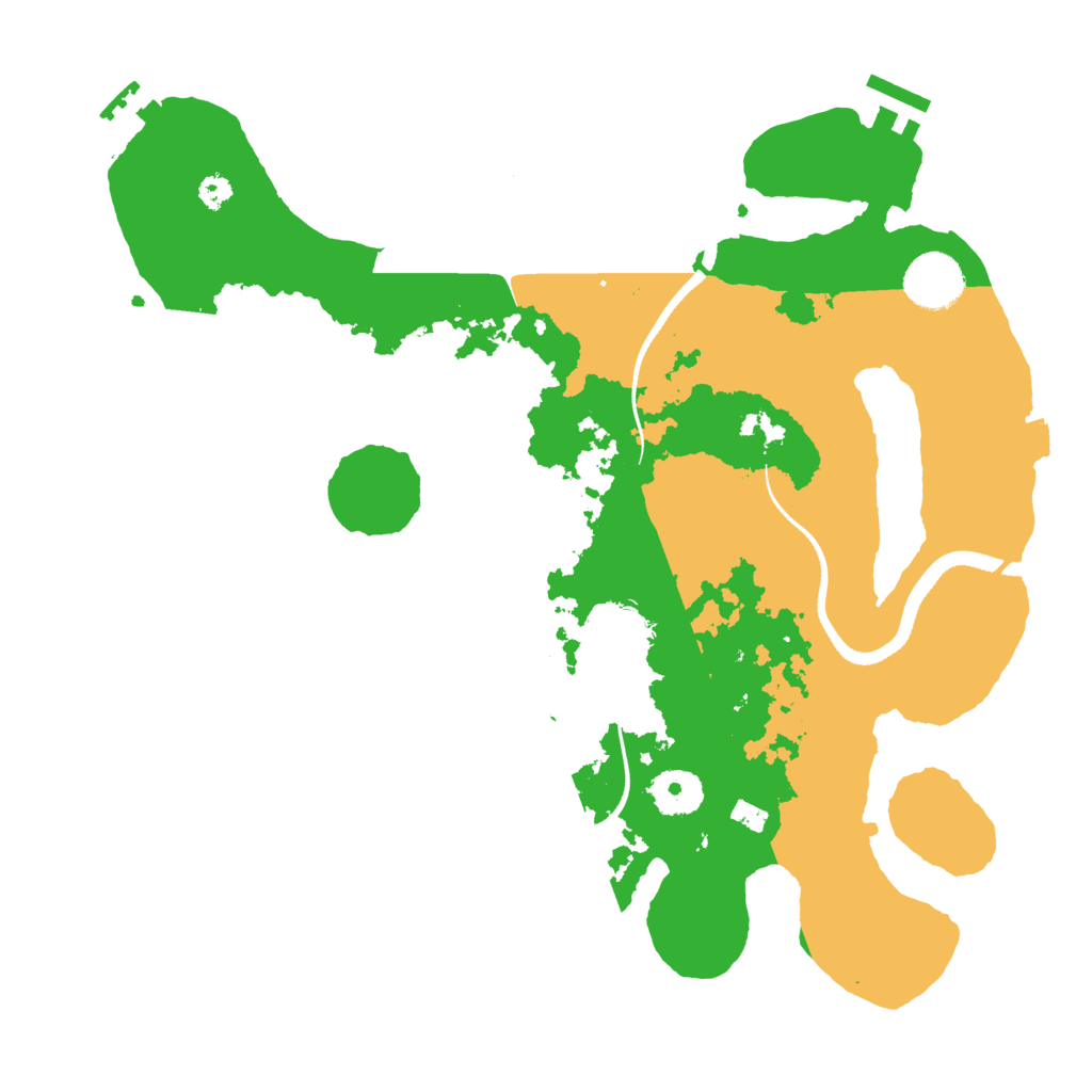 Biome Rust Map: Procedural Map, Size: 3350, Seed: 25412423