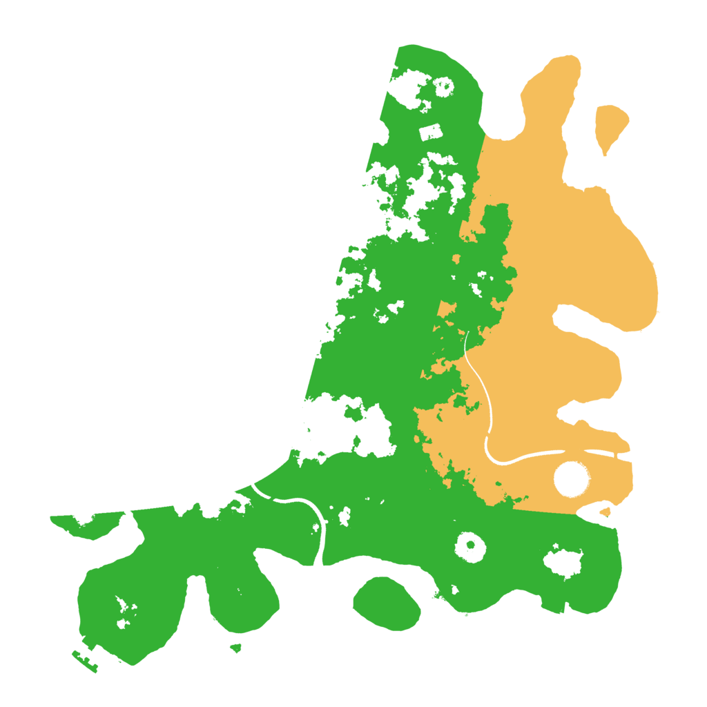 Biome Rust Map: Procedural Map, Size: 3500, Seed: 82739226
