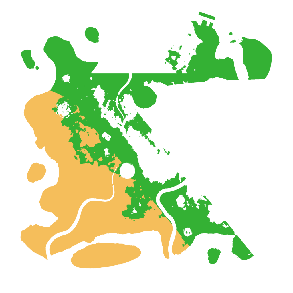 Biome Rust Map: Procedural Map, Size: 3500, Seed: 2015635310
