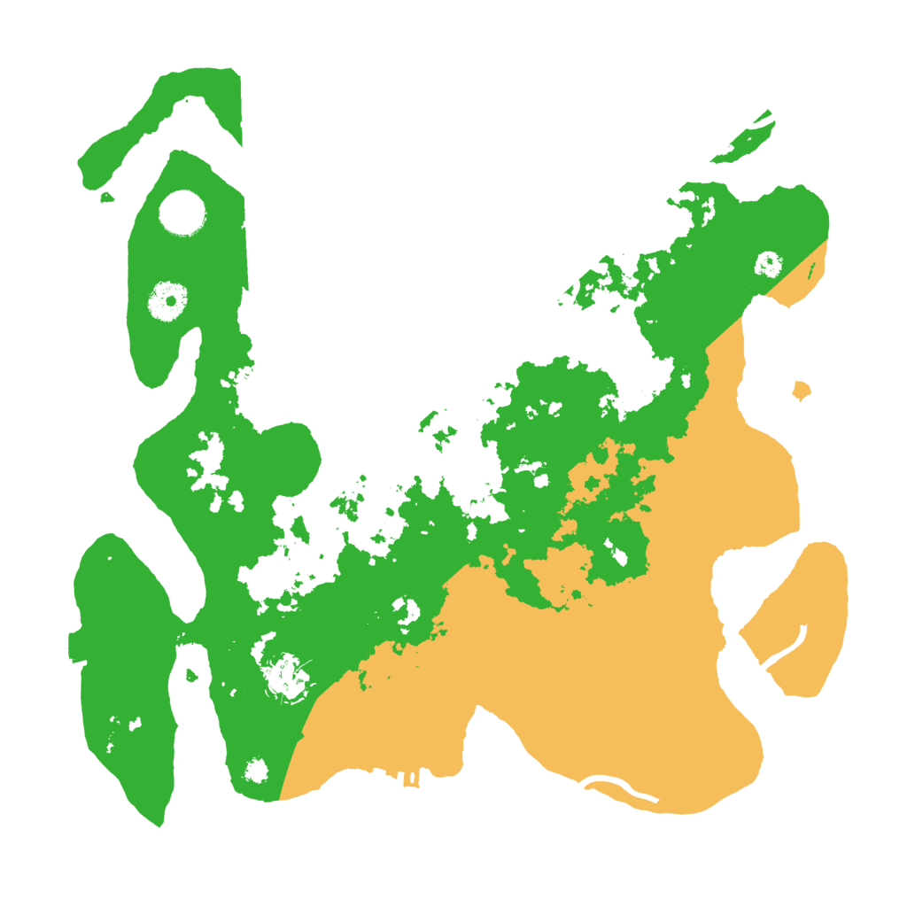 Biome Rust Map: Procedural Map, Size: 3500, Seed: 909365154