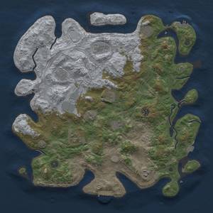 Thumbnail Rust Map: Procedural Map, Size: 4250, Seed: 497354836, 18 Monuments