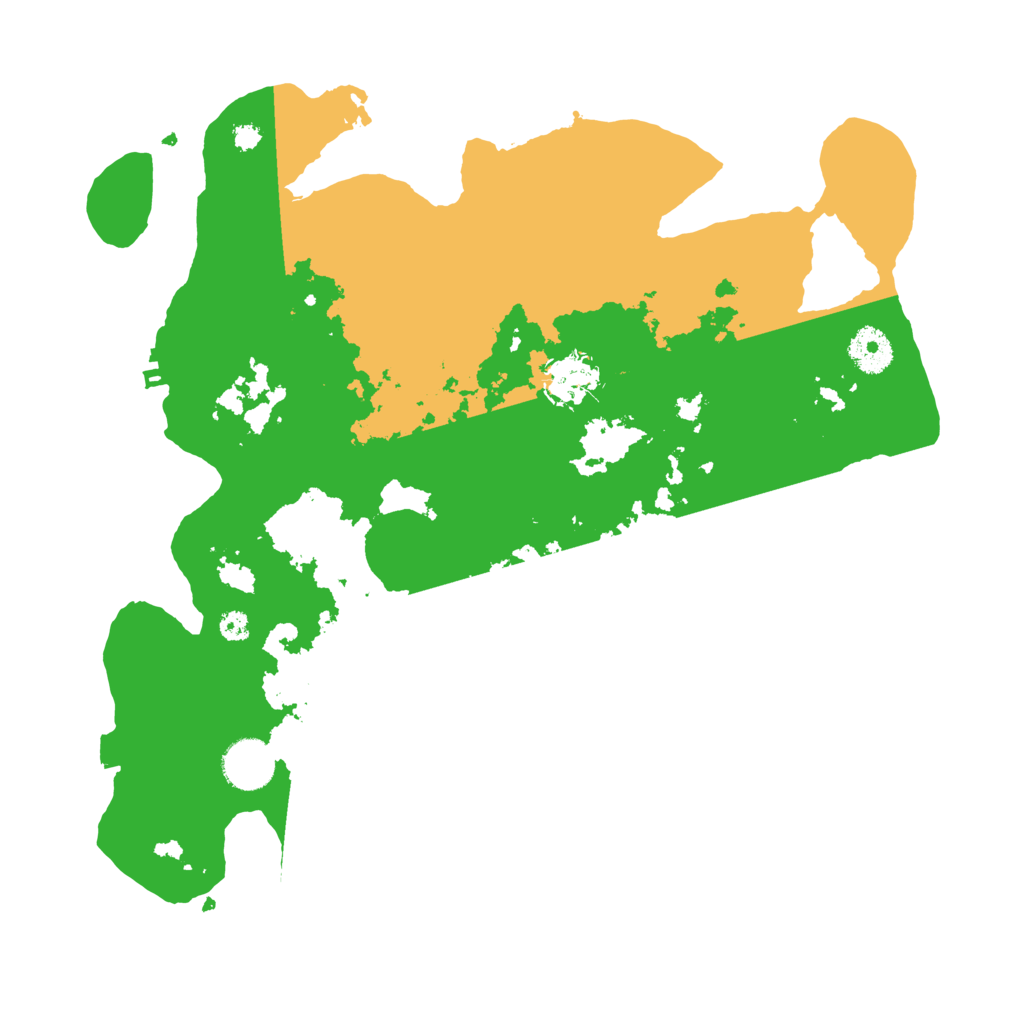 Biome Rust Map: Procedural Map, Size: 3500, Seed: 19950608