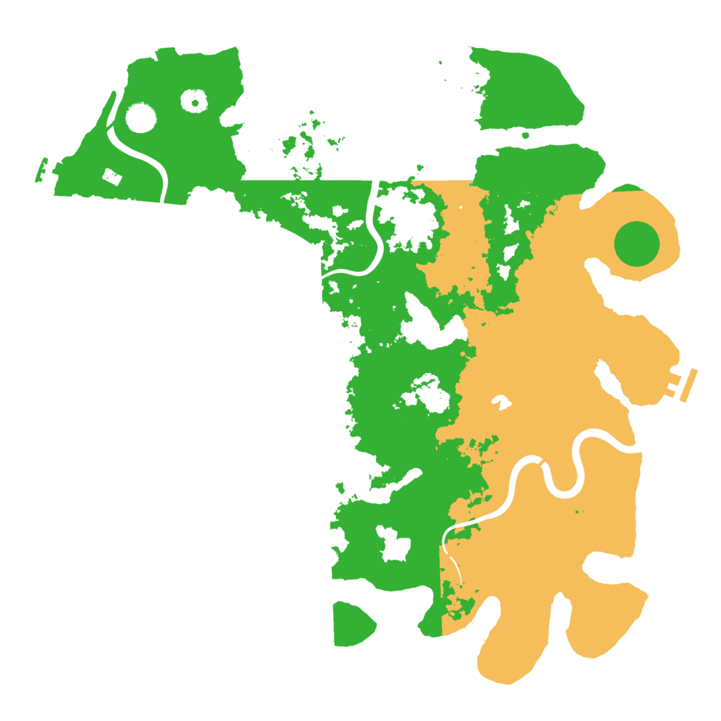 Biome Rust Map: Procedural Map, Size: 4200, Seed: 3213578