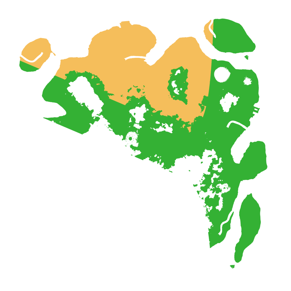 Biome Rust Map: Procedural Map, Size: 3400, Seed: 911