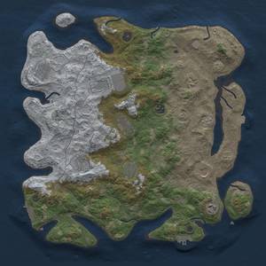 Thumbnail Rust Map: Procedural Map, Size: 4000, Seed: 87795, 18 Monuments