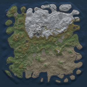 Thumbnail Rust Map: Procedural Map, Size: 5000, Seed: 6102023, 19 Monuments